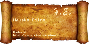 Hauska Edina névjegykártya